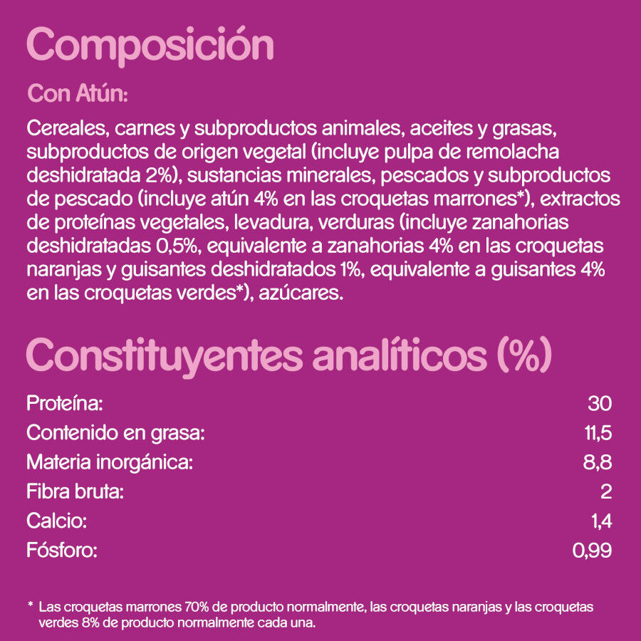 800g Whiskas Adulto At&uacute;n pienso para gatos, , large indicador imagen numero 2
