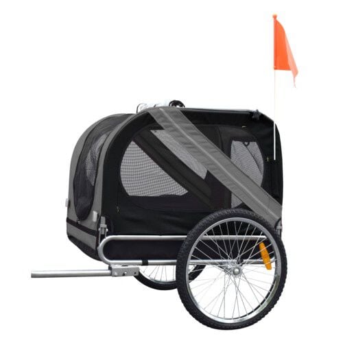 Flamingo Transport&iacute;n con Remolque de bicicleta para perros 
