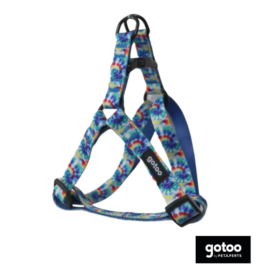 Gotoo Arn&eacute;s estampado tie die azul para perro, , large indicador imagen numero 2