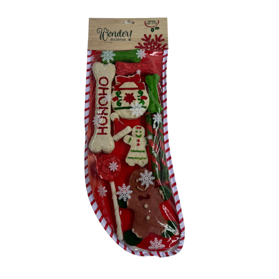 334 g Wonder Christmas Snacks Surprise Pack de Cuero para perros, , large Imagen numero 1