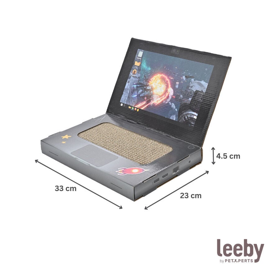Leeby Lily rascador de cart&oacute;n en forma de ordenador para gatos, , large Imagen numero 5