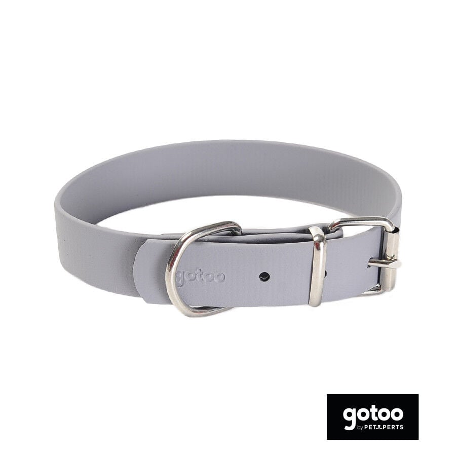 Gotoo Collar Biothane gris para perros, , large Imagen numero 2