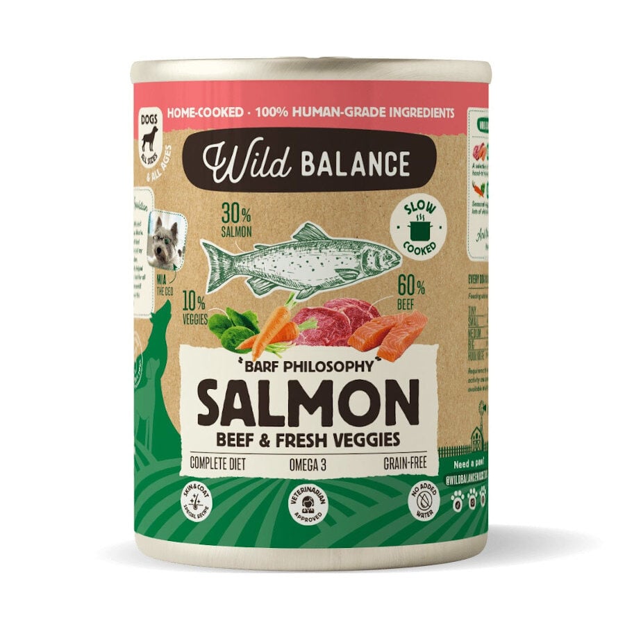 400 g Wild Balance BARF Salm&oacute;n y Ternera lata para perros, , large Imagen numero 1