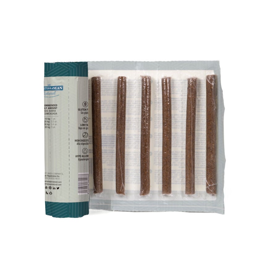 16 barritas Mediterranean Natural Serrano Barritas de Pato para perros, , large indicador imagen numero 2