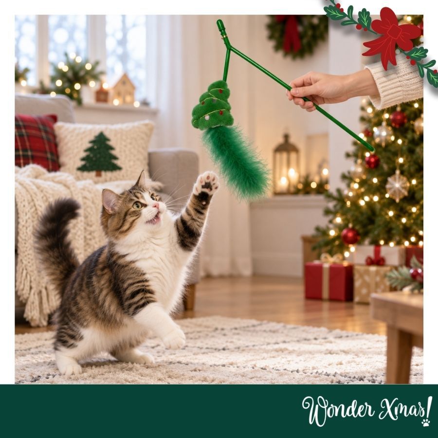 Wonder Christmas Teaser &Aacute;rbol Navidad Juguete para gatos, , large indicador imagen numero 2
