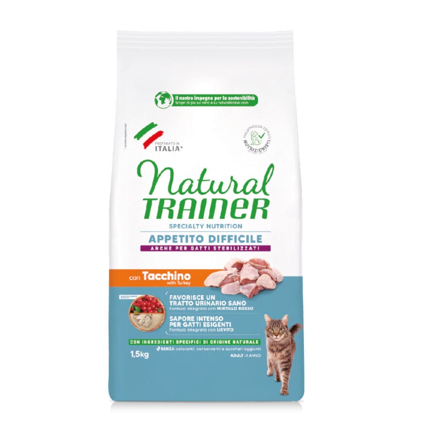 1.5 kg Natural Trainer Exigent con Pavo Pienso para gatos, , large Imagen numero 1