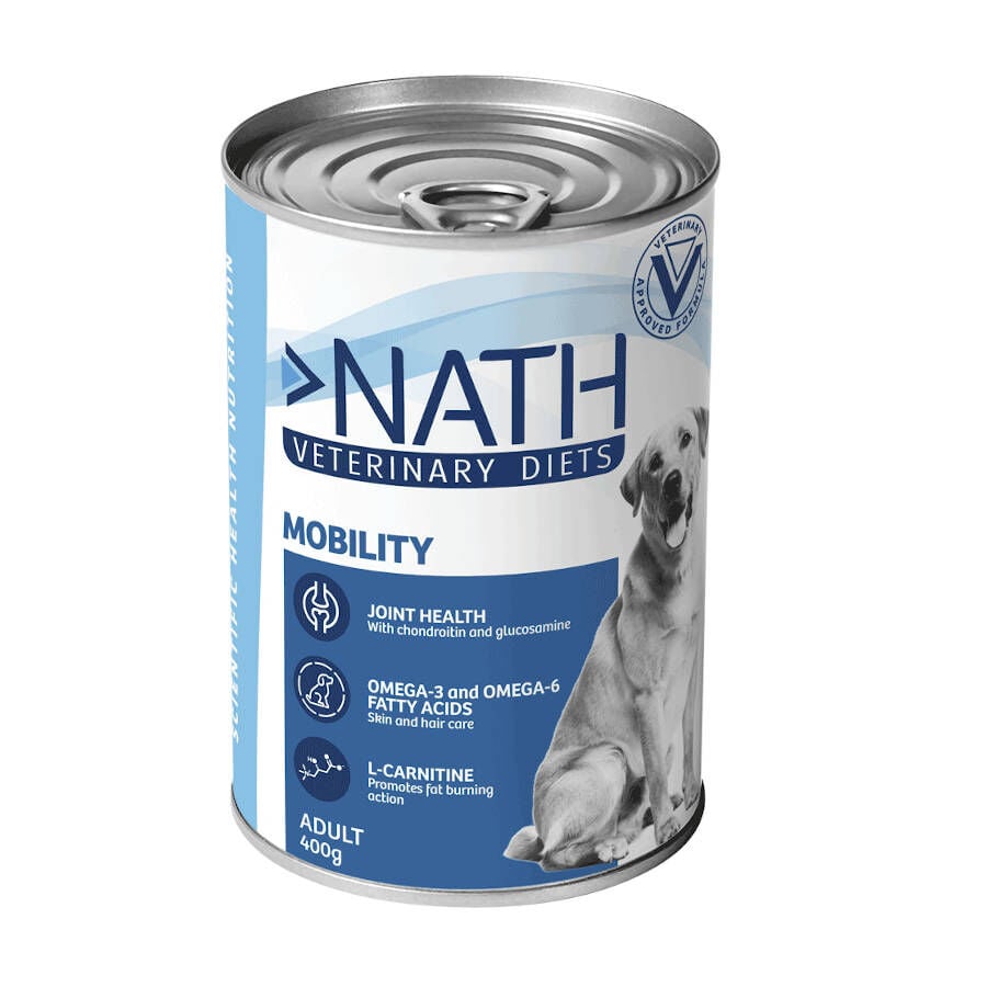 Nath Veterinary Diets Mobility Pavo y At&uacute;n lata para perros