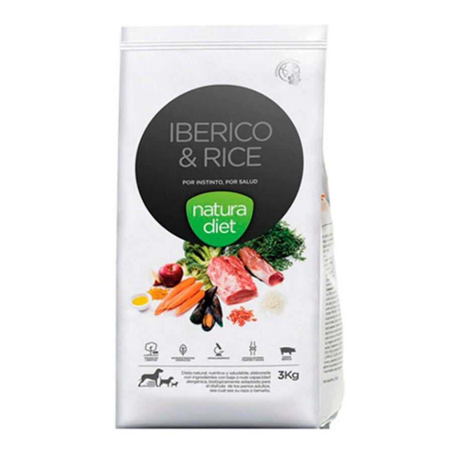 Natura Diet Ib&eacute;rico y Arroz pienso para perros