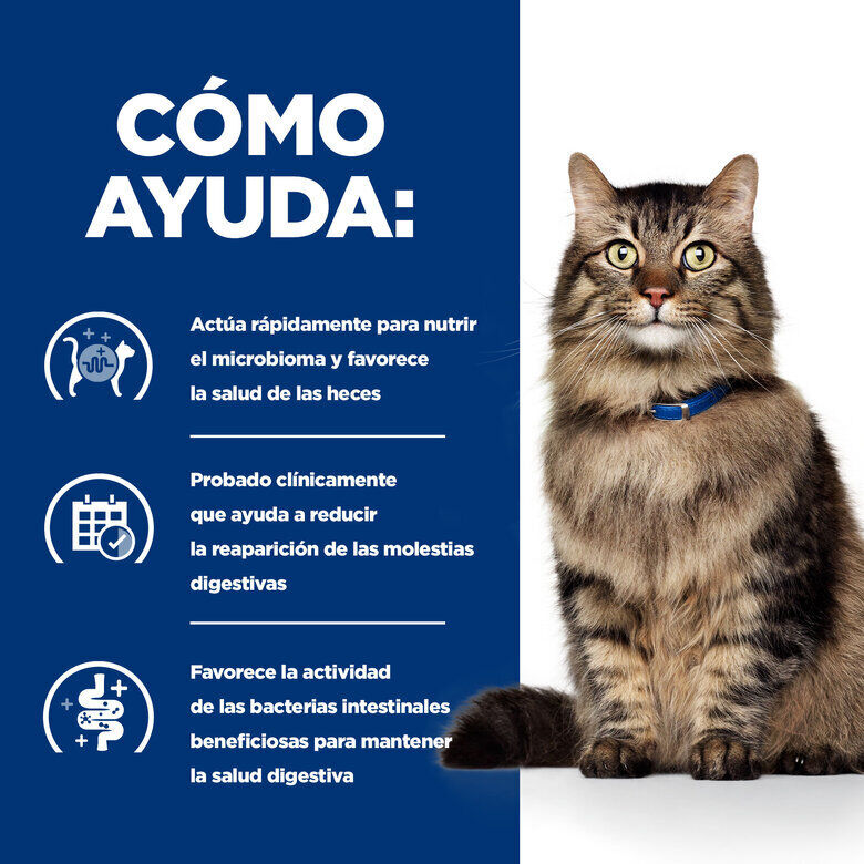 12 sobres x 85 g Hill's Prescription Diet Feline GI Biome Digestive Care Pollo y Verduras Sobre en salsa, , large indicador imagen numero 3