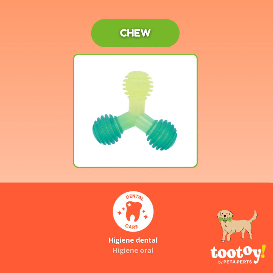 Tootoy! Mordedor de Pelotas en Tri&aacute;ngulo Verde para perros, , large Imagen numero 3