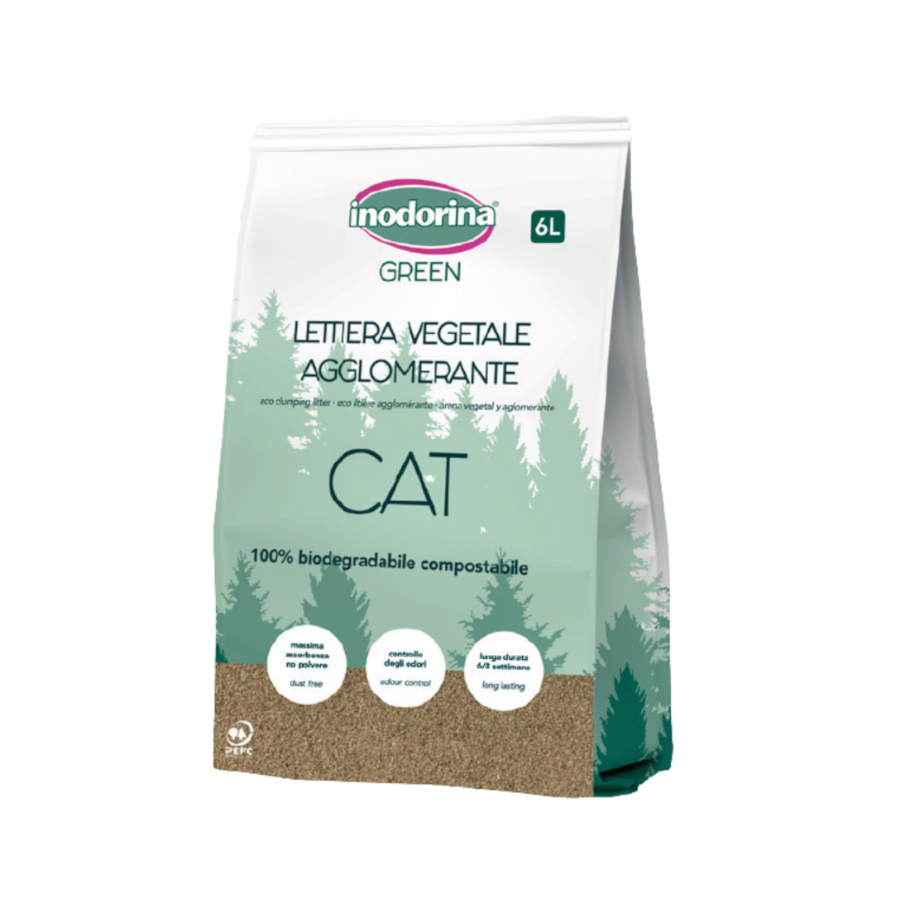 Inodorina Green Eco Arena aglomerante para gatos, , large Imagen numero 1