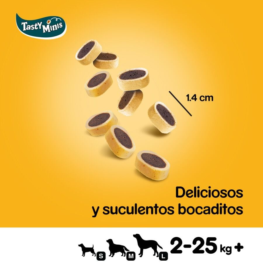 140 g Pedigree Tasty Mini Snacks Sabor Queso y Buey para Perros, , large indicador imagen numero 3
