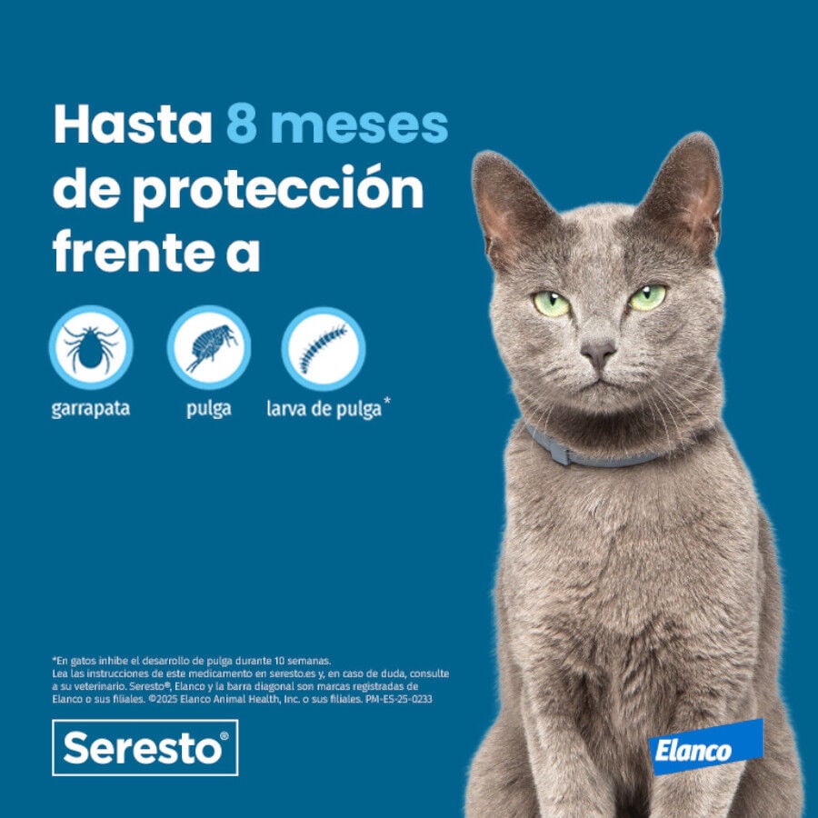 1 collar x 38 cm Seresto Collar Antiparasitario para gatos, , large indicador imagen numero 7