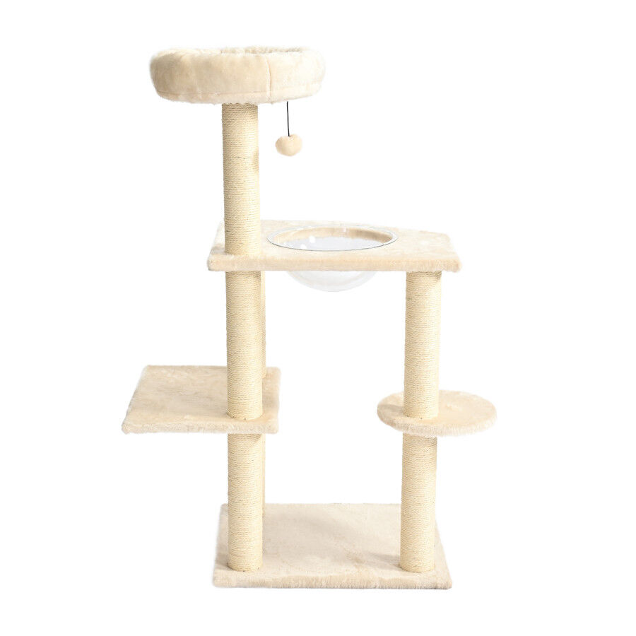 Leeby Luna &aacute;rbol rascador con cama y juguete para gatos, , large Imagen numero 8