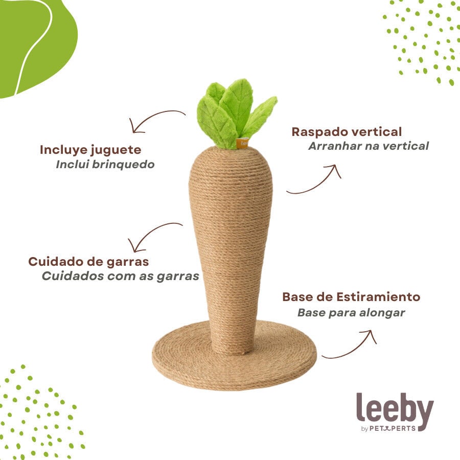 Leeby Carlos zanahoria rascador de yute para gatos, , large indicador imagen numero 4