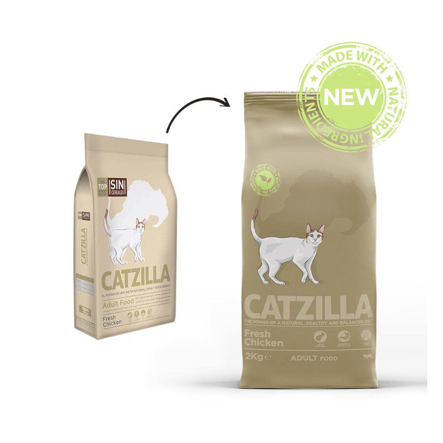 6 kg Catzilla Grain Free Fresh Pollo pienso para gatos, , large Imagen numero 2