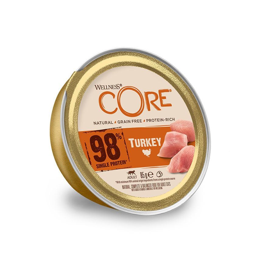85 g Wellness Core Single Protein pavo tarrina para gatos, , large indicador imagen numero 1
