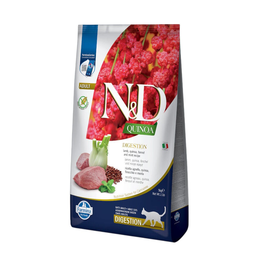 Farmina N&D Quinoa Adult Digestion Pienso Cordero para gatos