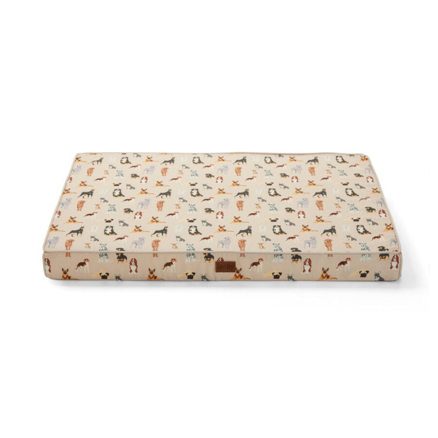 Leeby colch&oacute;n viscoel&aacute;stico estampado perros para perros, , large indicador imagen numero 1