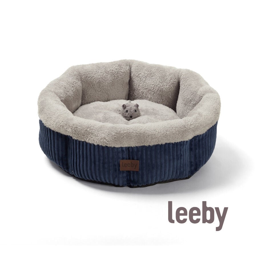 Leeby cuna redonda suave gris para gatos, , large indicador imagen numero 2