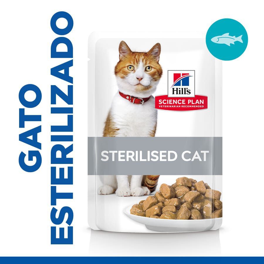 85 g Hill's Science Plan Sterilised Young Adult Trucha Sobre en Salsa para gatos, , large Imagen numero 2