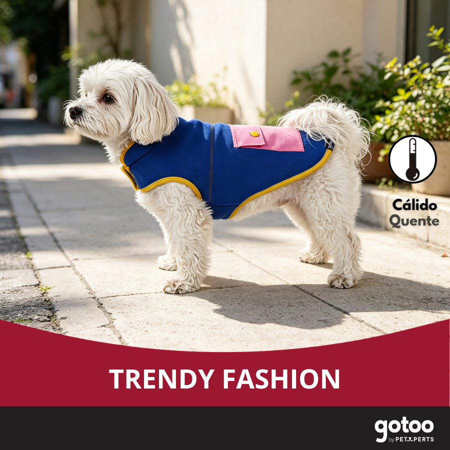 Gotoo Chaqueta Azul con Bolsillo para perros, , large Imagen numero 6