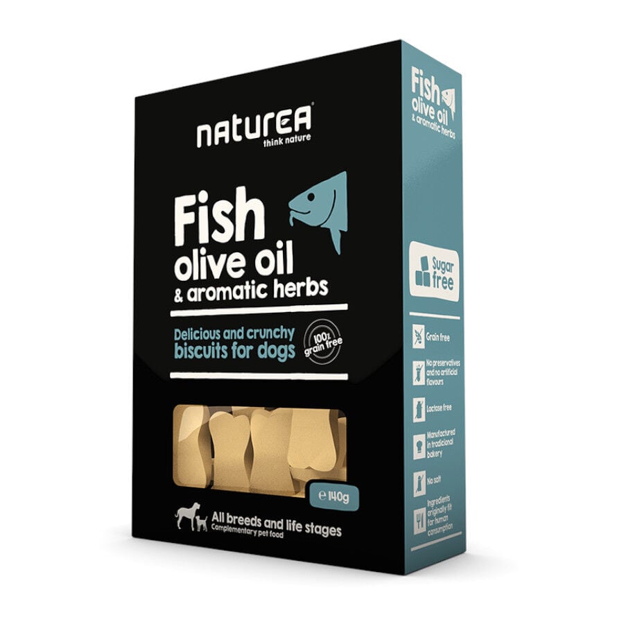 140 g Naturea Pescado Galletas para perros, , large Imagen numero 1