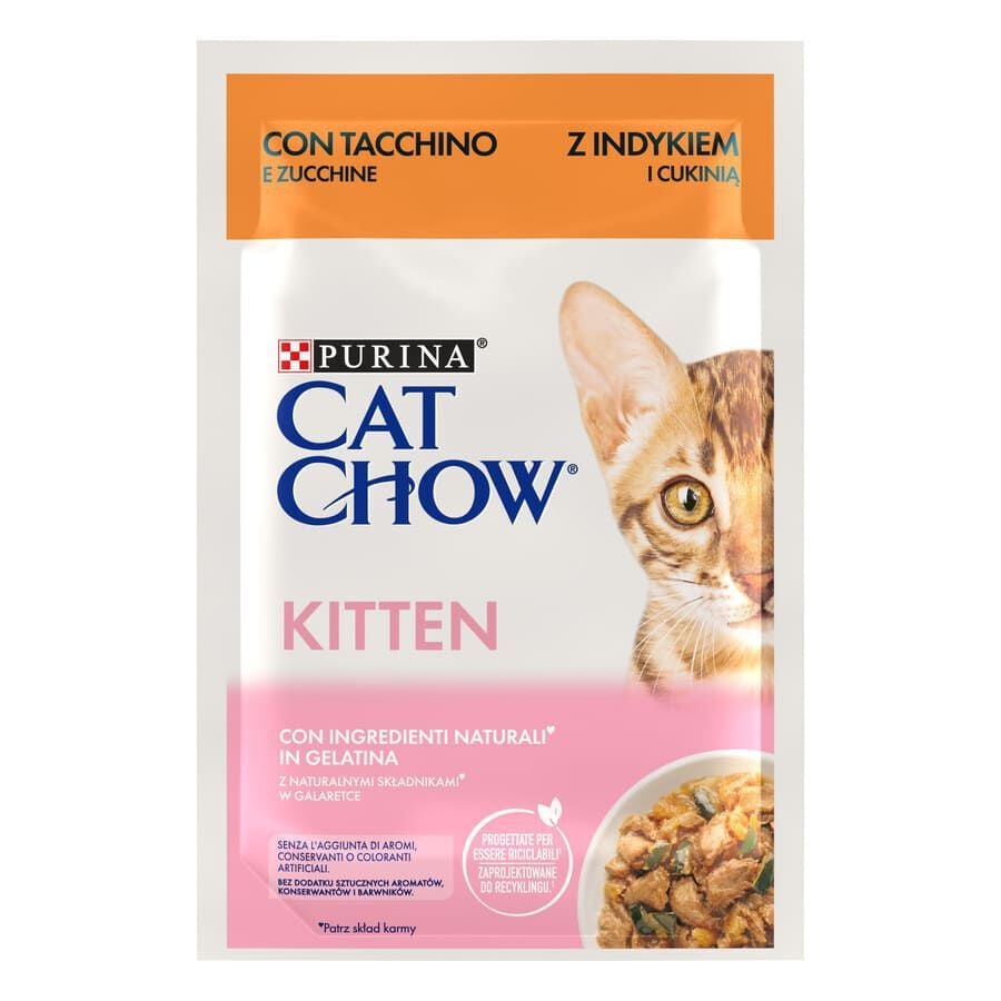 85 g Cat Chow Pavo en Gelatina para gatitos, , large indicador imagen numero 1