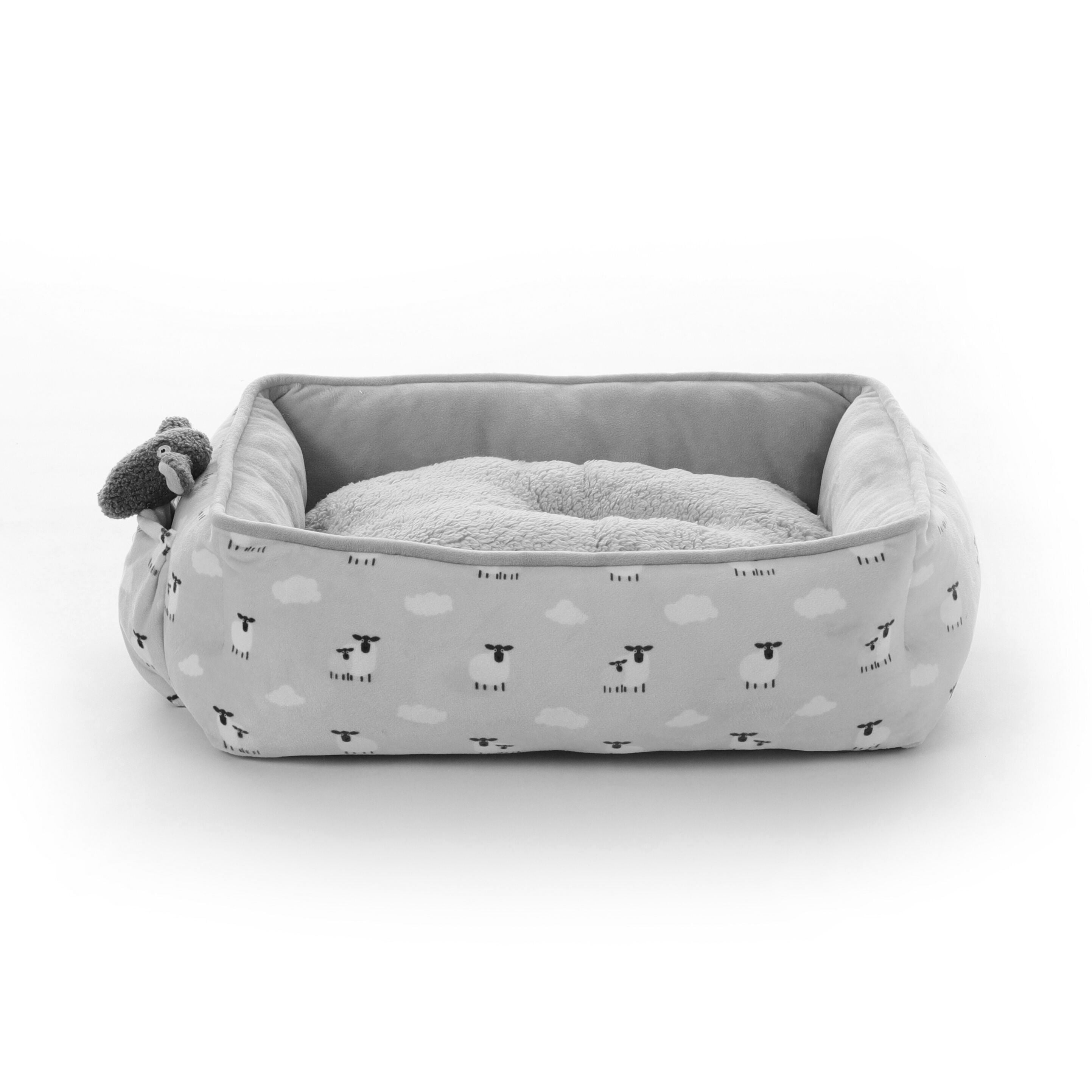 Leeby Cuna de Ovejitas con Coj&iacute;n Desenfundable y Juguete para cachorros, , large Imagen numero 1