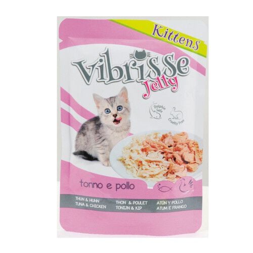 Vibrisse Jelly Kittens at&uacute;n con pollo para gatos Imagen numero 1