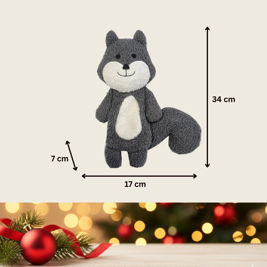Wonder Christmas Peluche Ardilla Navide&ntilde;a para perros, , large indicador imagen numero 4
