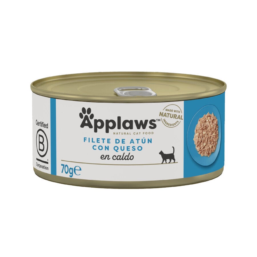 70 g Applaws At&uacute;n con Queso lata para gatos, , large indicador imagen numero 1