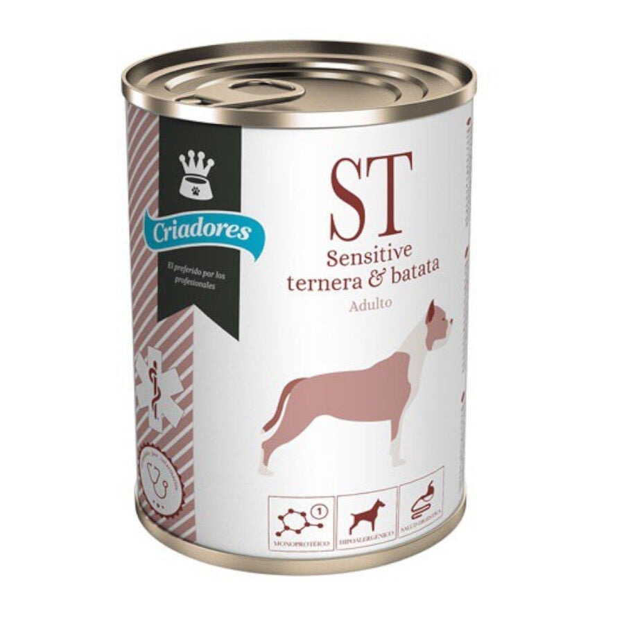 400 g Criadores Dietetic Adulto Sensitive Ternera y Batata lata para perros, , large Imagen numero 1