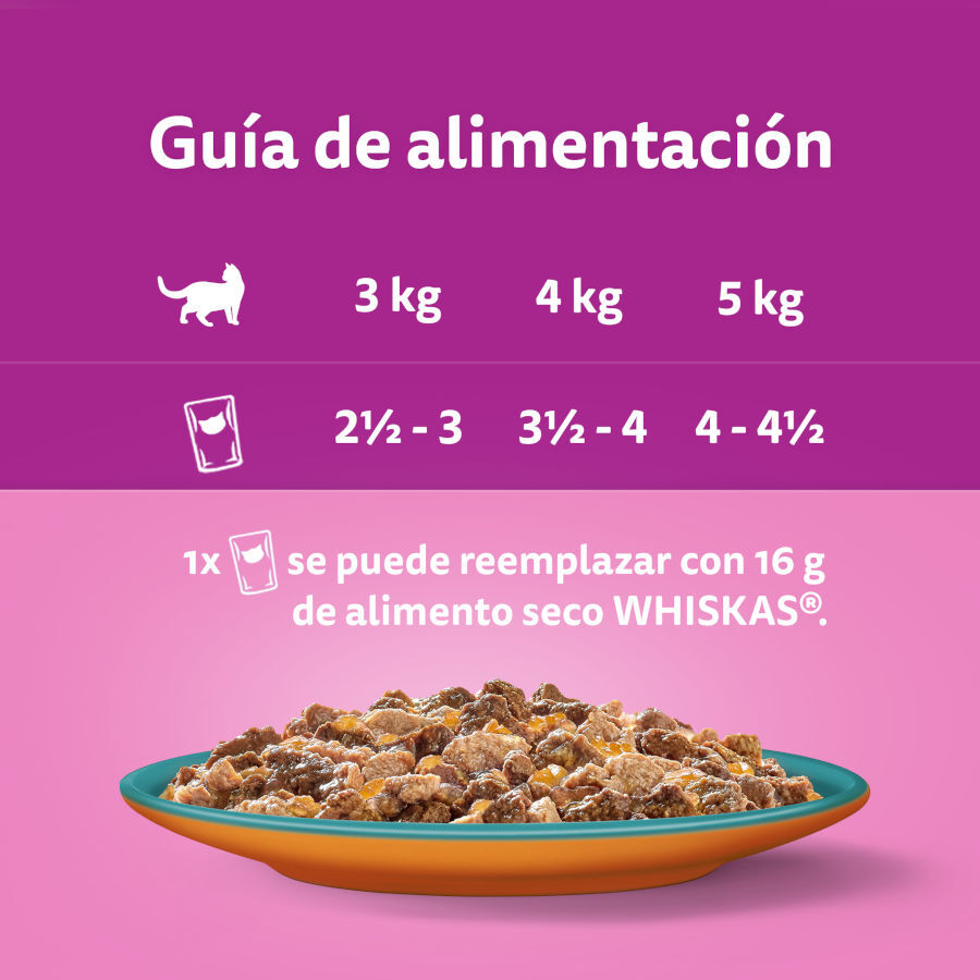 4 sobres x 85 g Whiskas Duo Mar y Monta&ntilde;a Sobre en gelatina para gatos, , large indicador imagen numero 2
