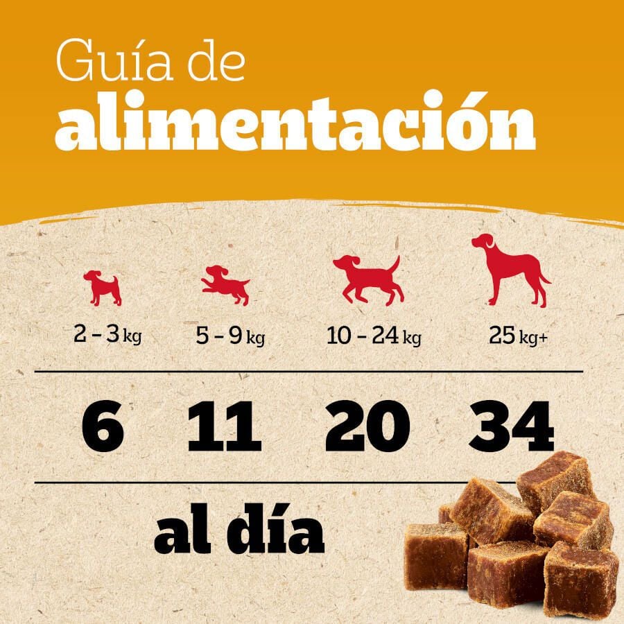 70 g Pedigree Bocaditos Ranchos Cubes de Buey para perros, , large Imagen numero 3