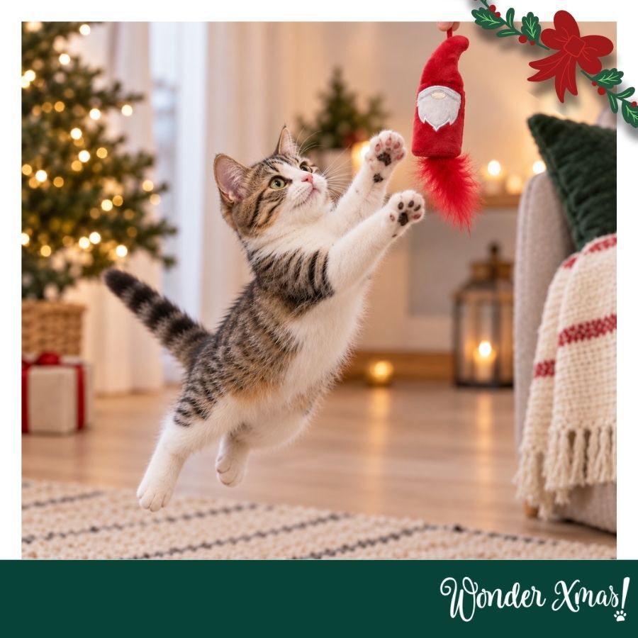Wonder Christmas Teaser Pap&aacute; Noel Juguete para gatos, , large indicador imagen numero 2