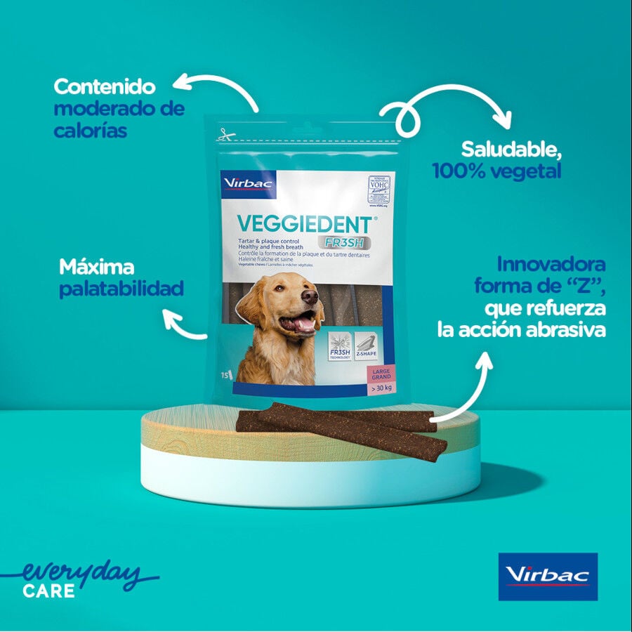 15 barritas Virbac Snacks Dentales VeggieDent Fresh para perros Toy, , large Imagen numero 4