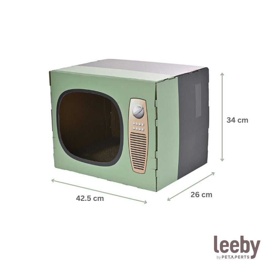 Leeby Tommy TV cama nido rascador de cart&oacute;n para gatos, , large indicador imagen numero 5