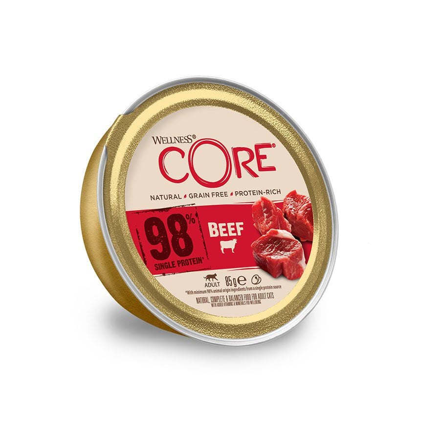 85 g Wellness Core Adult Single Protein Ternera tarrina para gatos, , large Imagen numero 1