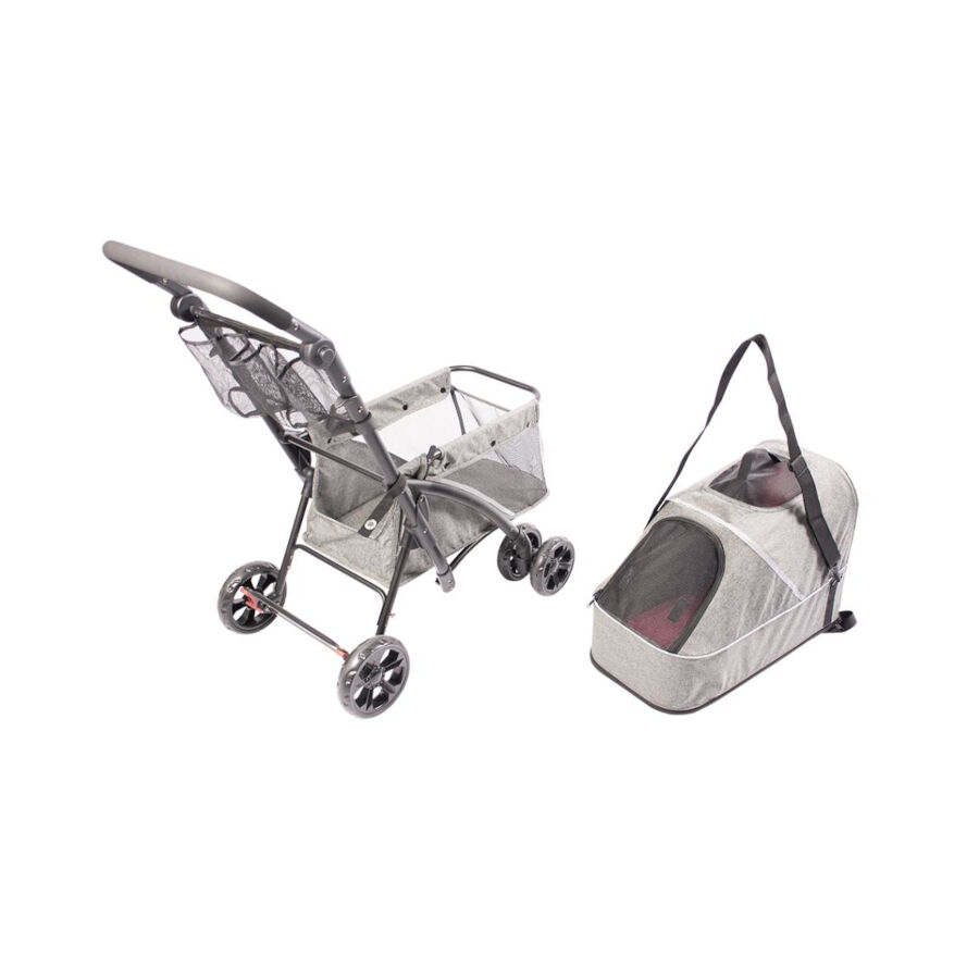Duvoplus Carrito de Paseo Deluxe para perros y gatos, , large Imagen numero 2