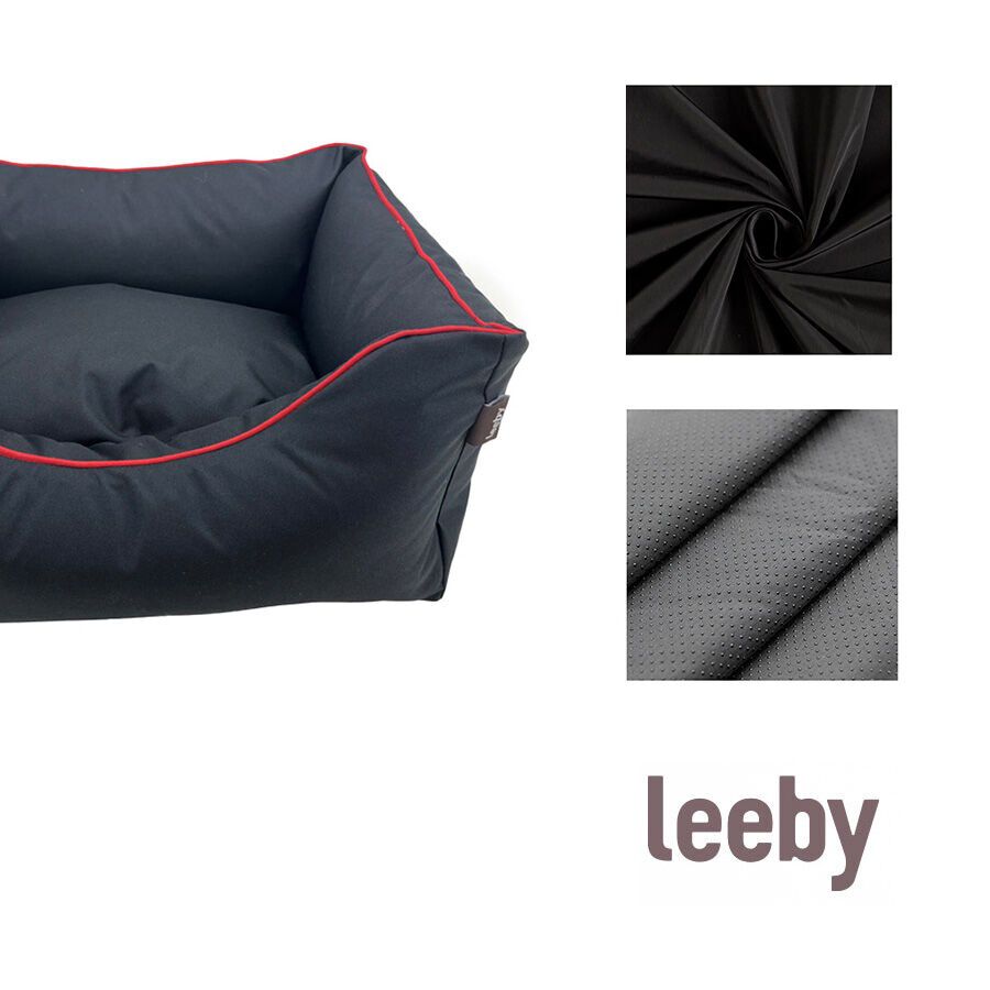 Leeby Cuna waterproof Anti Pelos Negro para perros, , large indicador imagen numero 3