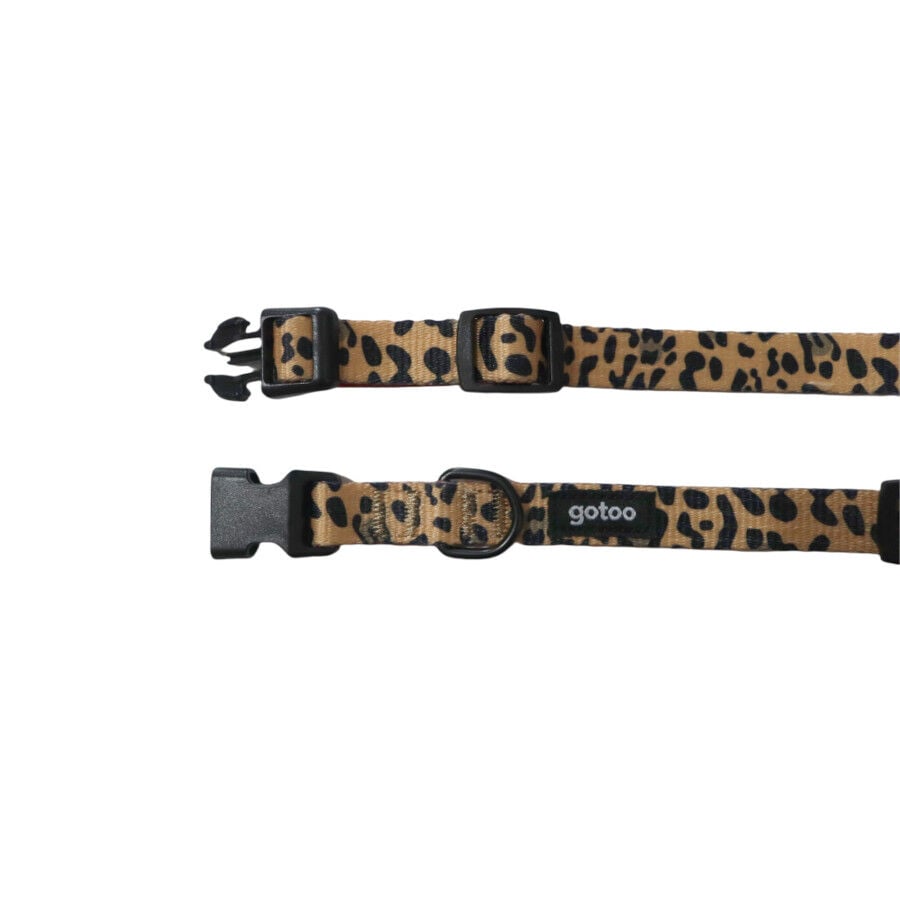 Gotoo Collar estampado leopardo para perros, , large indicador imagen numero 4