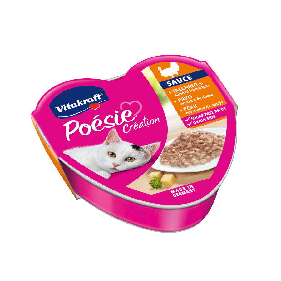 Vitakraft Po&eacute;sie Pavo tarrina en salsa para gatos