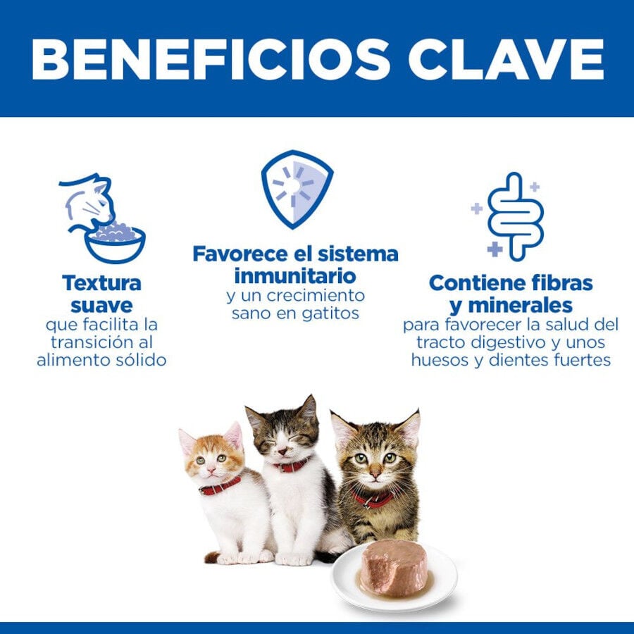 85 g Hill's Science Plan Kitten y Mother Mousse de Pollo y Pavo lata para gatos, , large indicador imagen numero 5