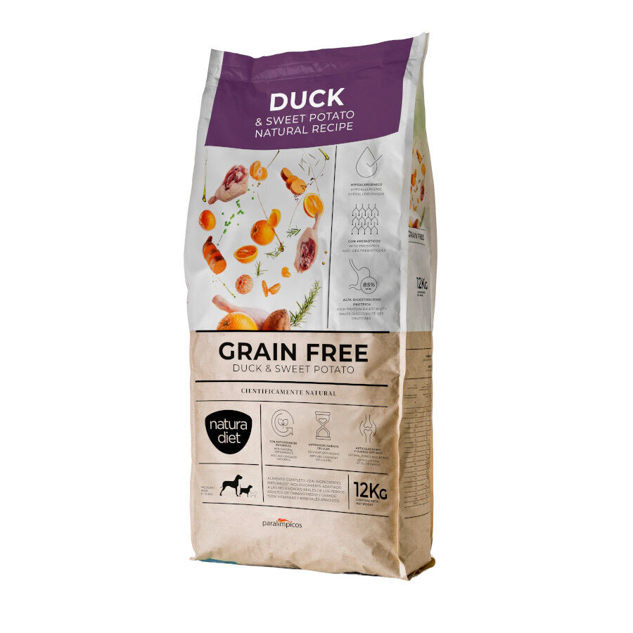 12 kg Natura Diet Grain Free Pato y Boniato Pienso para perros, , large Imagen numero 1