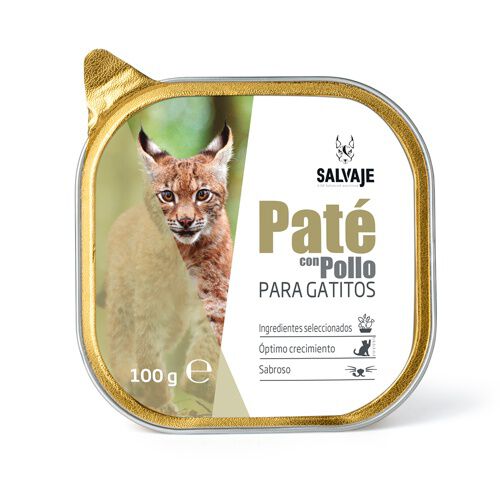 Salvaje Original Pollo en Pat&eacute; tarrina para gatitos
