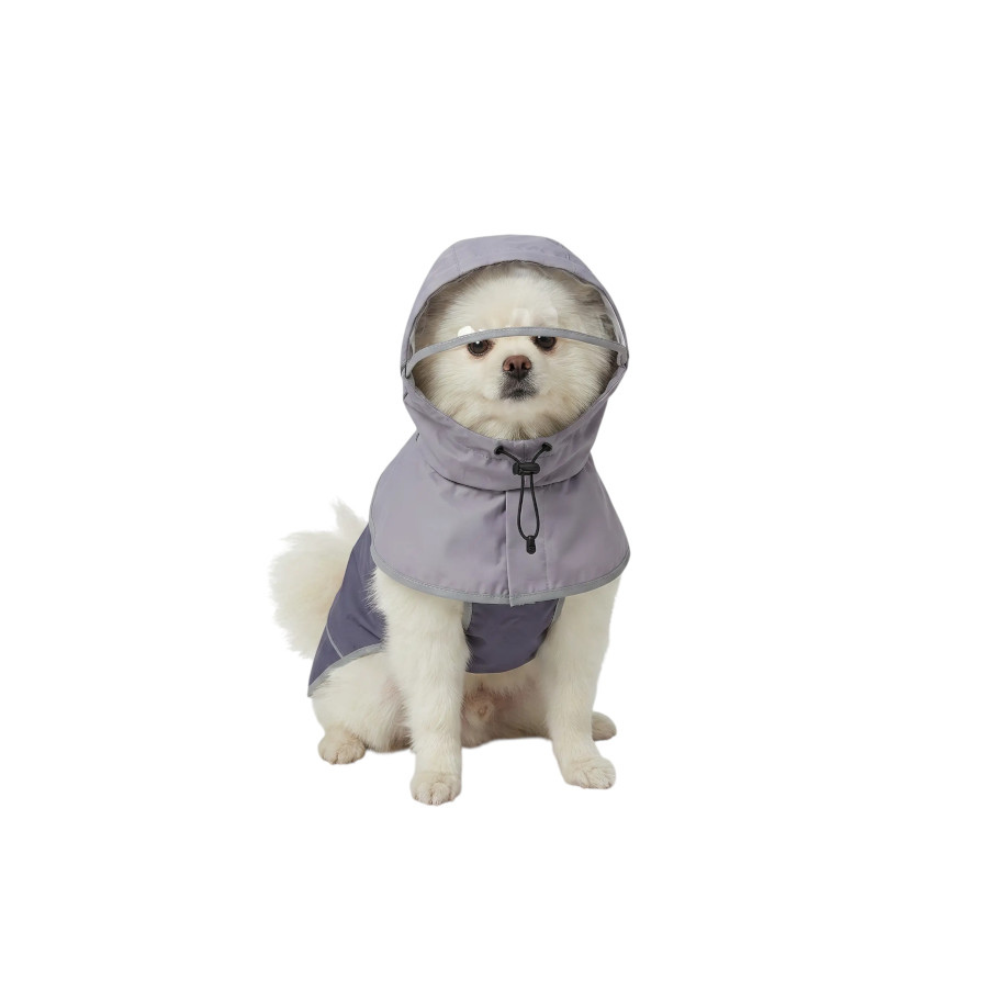 Gotoo Impermeable Gris con Capucha para perros, , large indicador imagen numero 7