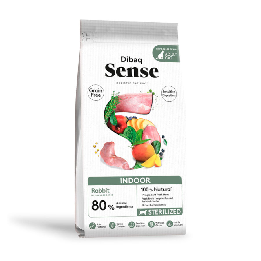 6 kg Dibaq Sense Indoor Sterilized Grain Free Adult Conejo pienso para gatos, , large Imagen numero 1
