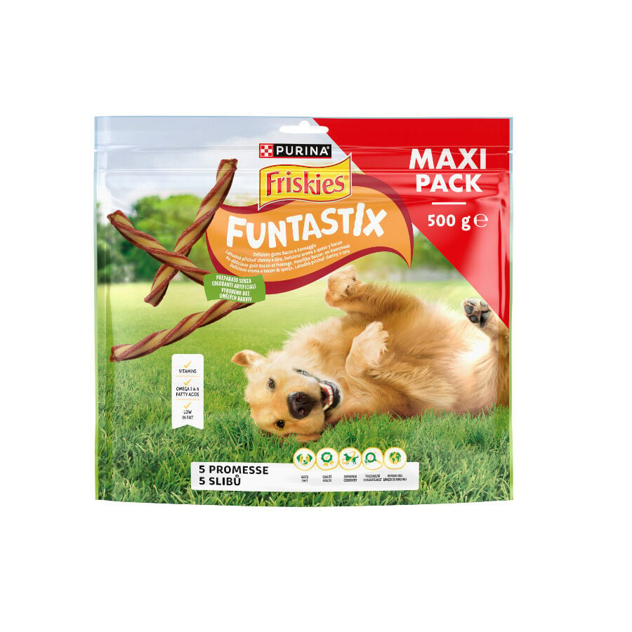 500 g Friskies Funtastix Barritas de Queso y Bacon para perros, , large Imagen numero 2