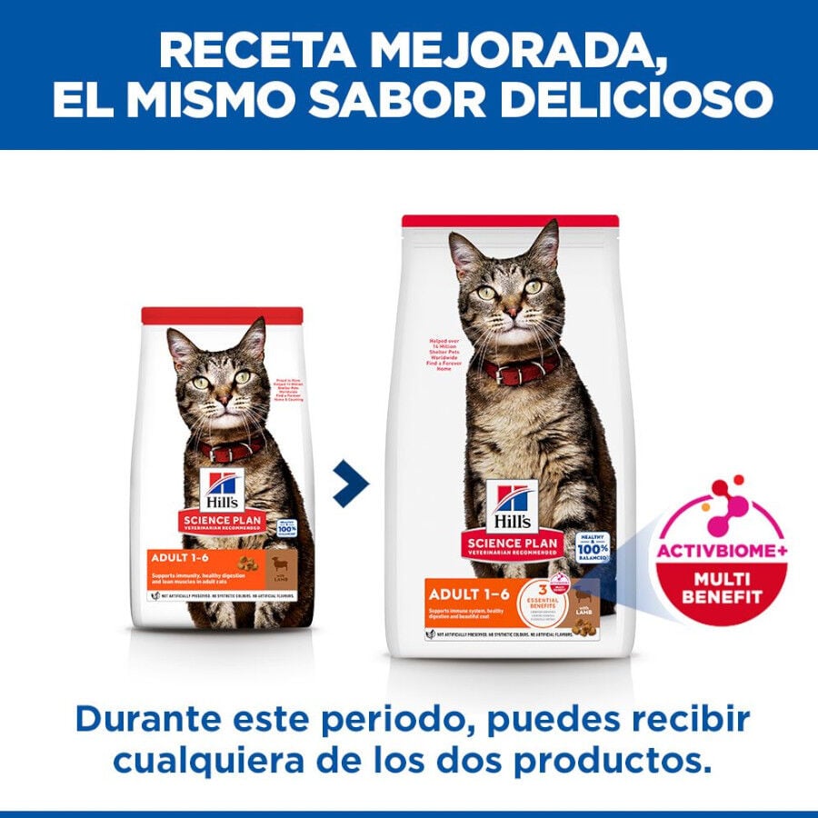 10 kg Hill's Science Plan Adult Cordero pienso para gatos, , large indicador imagen numero 3